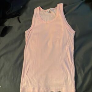 Petit Bateau pink Cotton Tank small 16 ans nwot
